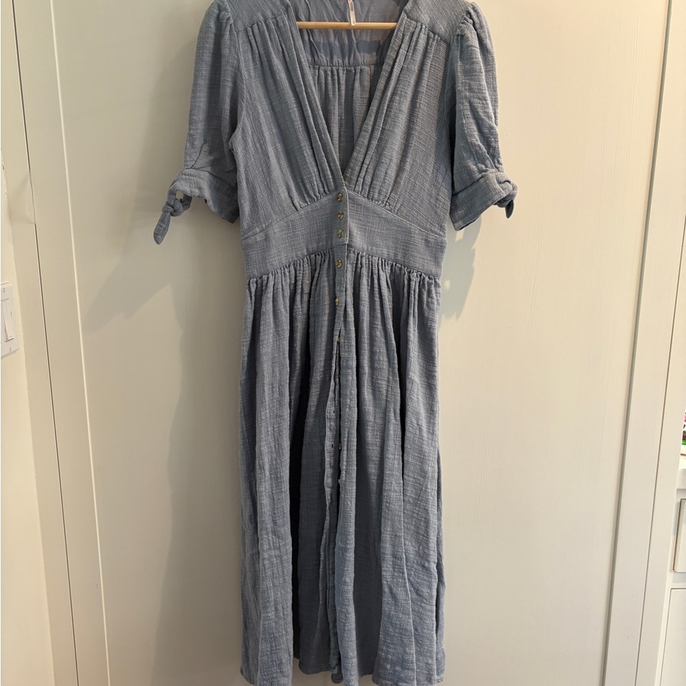 Free People Blue Midi dress